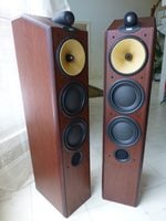 Bowers & Wilkins B&W CDM 9NT Red Cherry Speakers - Excellent 
