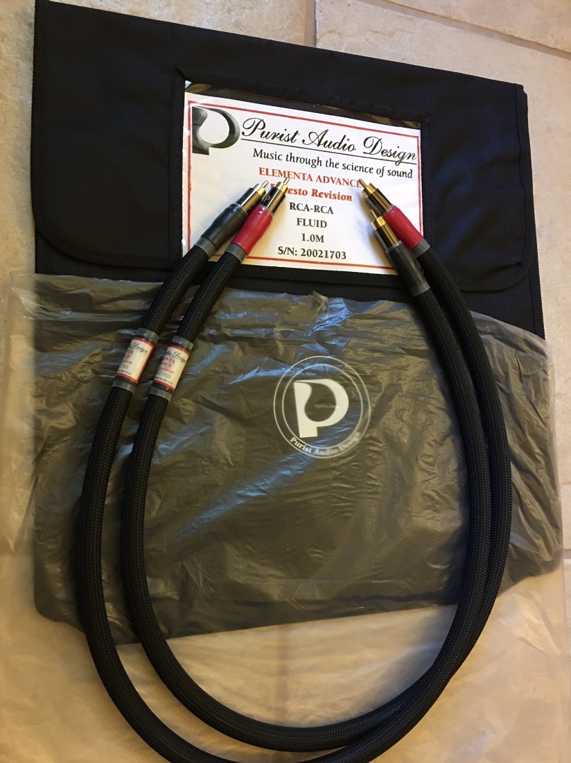 Purist Audio Design PAD Elementa Advance Praesto 1M RCA For Sale US