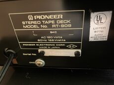 Pioneer RT 909 Reel to Reel Photo #2185100 - UK Audio Mart