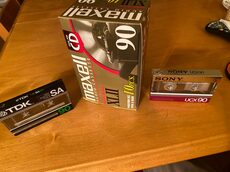 NOS C-90 Sealed Cassettes Maxell XLII, TDK SA90, Sony UCX90 For Sale - US Audio  Mart