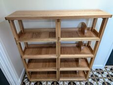 Mapleshade Audio Double Wide Oak Parquet Modular Shelf (Record