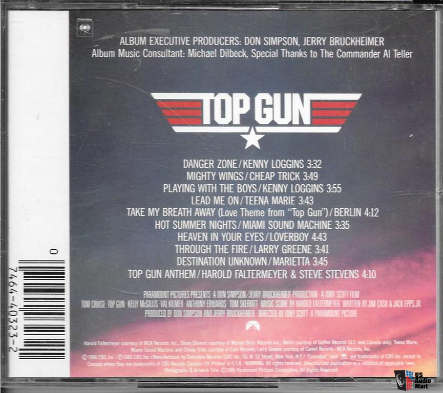 Top Gun: Maverick Official Soundtrack' CD