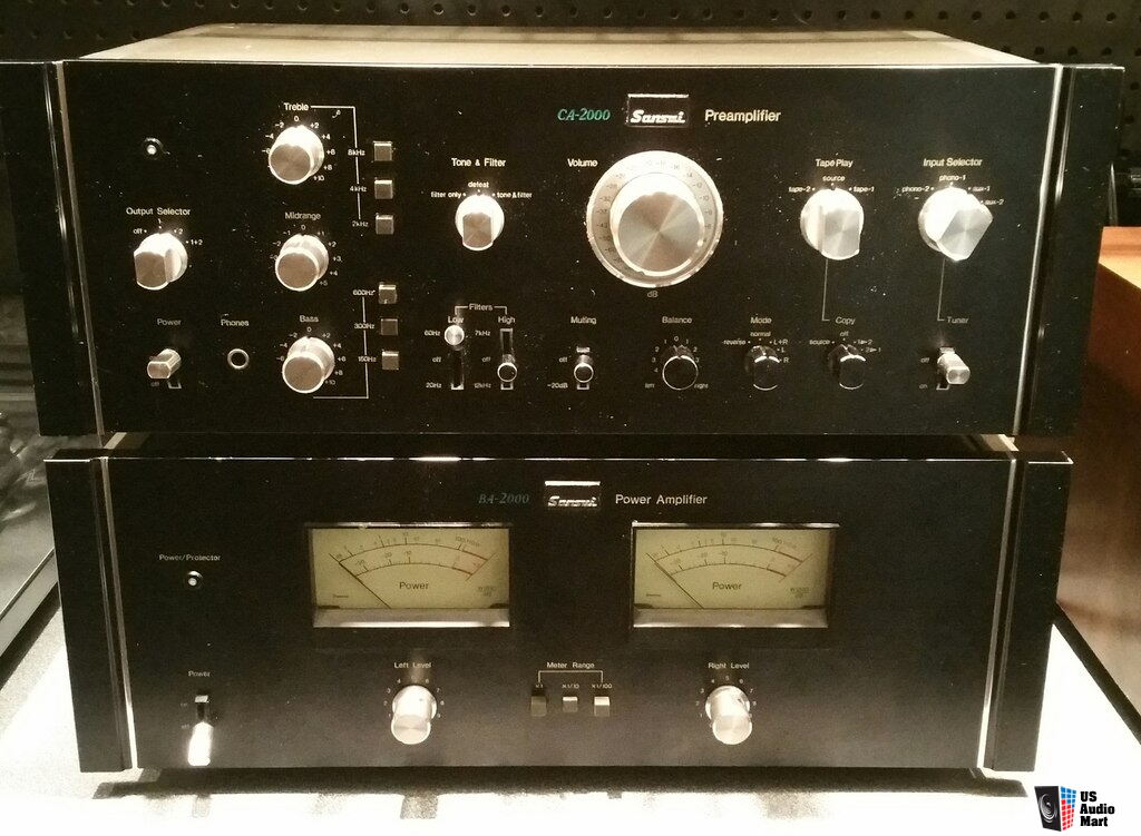 Sansui BA-2000 CA-2000 Power Amp, Preamp Restored Photo #1033808