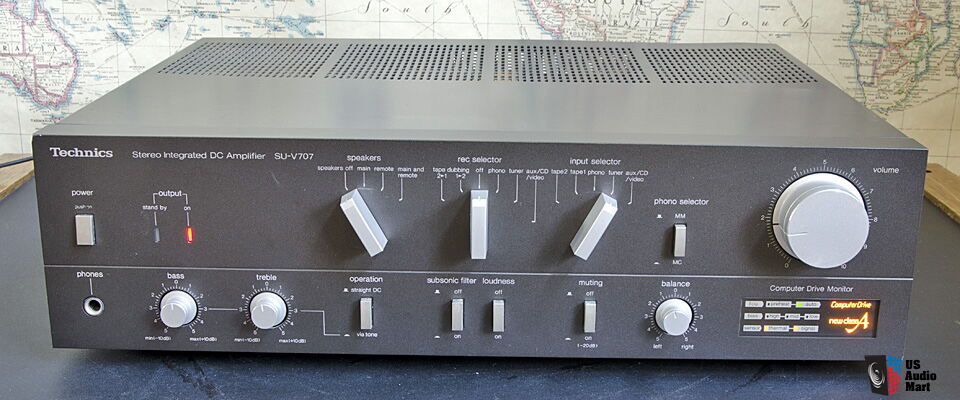 Technics Model Su V707 Stereo Integrated Dc Amplifier 90 Wpc Rms Photo 1034194 Canuck Audio Mart
