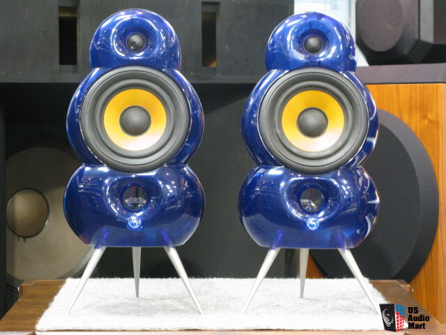 Scandyna Blueroom B&W Lucente Blue Minipod Speakers w/Omni