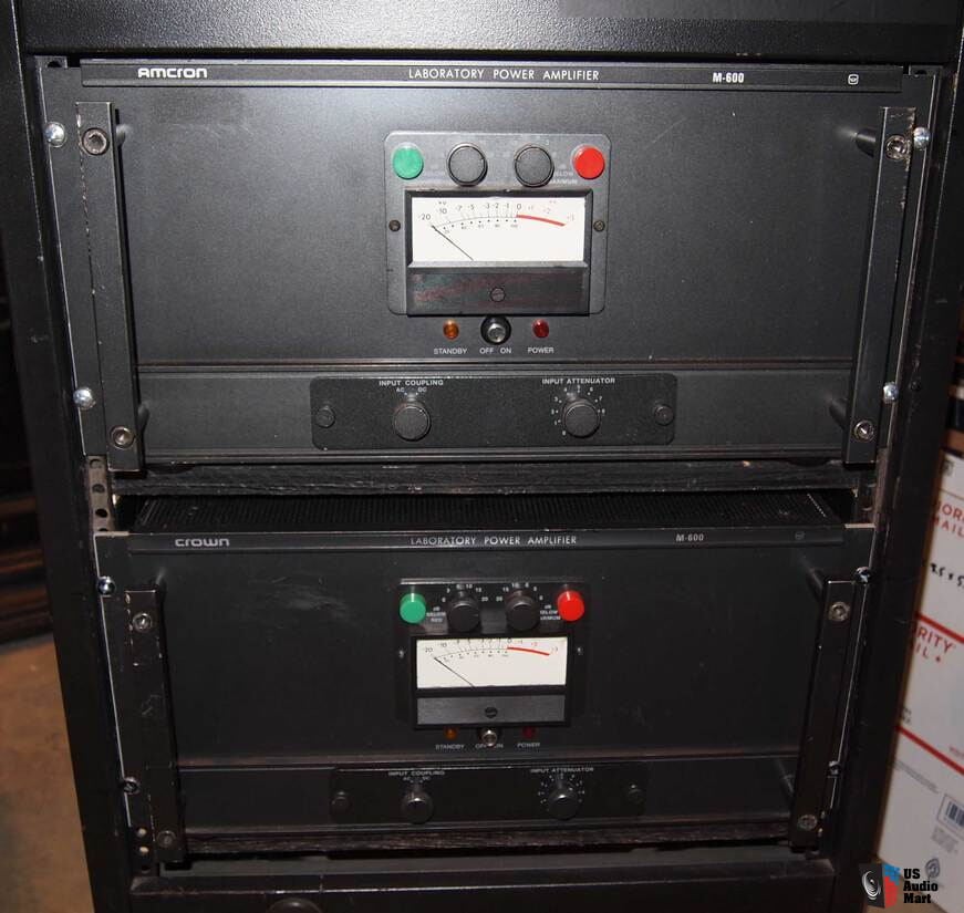 Pair Crown / Amcron M-600 Amplifiers Photo #1060369 - US Audio Mart