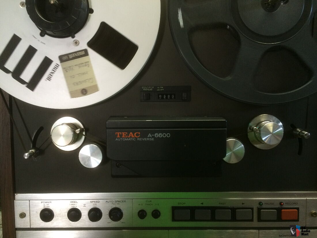 Bi-directional Reel Tape Deck TEAC model A-6600, speeds 3.75 and 7.5 inch  per second. 1/4' inch tape Photo #1145911 - Canuck Audio Mart