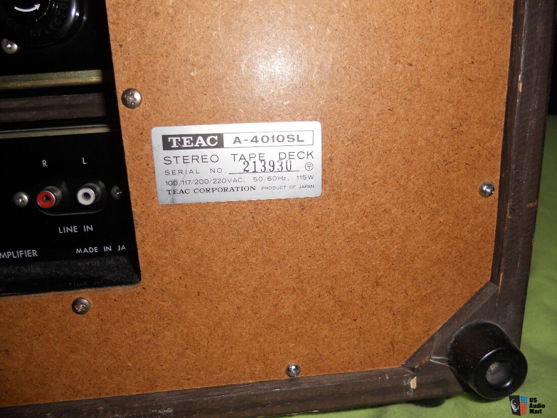 Teac A-4010SL reel to reel player Photo #1148943 - US Audio Mart