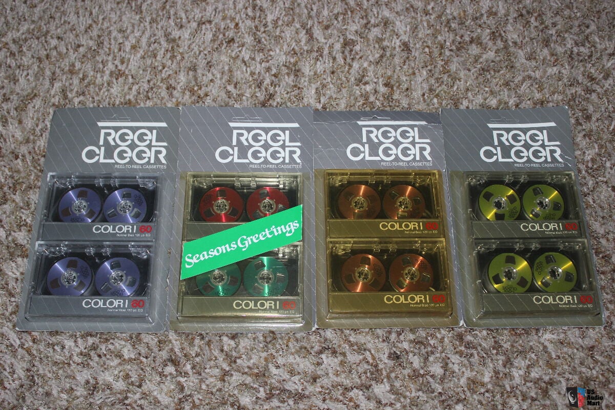 Reel Cleer Reel-to-reel Cassette Tapes NOS-Set of 8 Color I Photo #1173559  - US Audio Mart