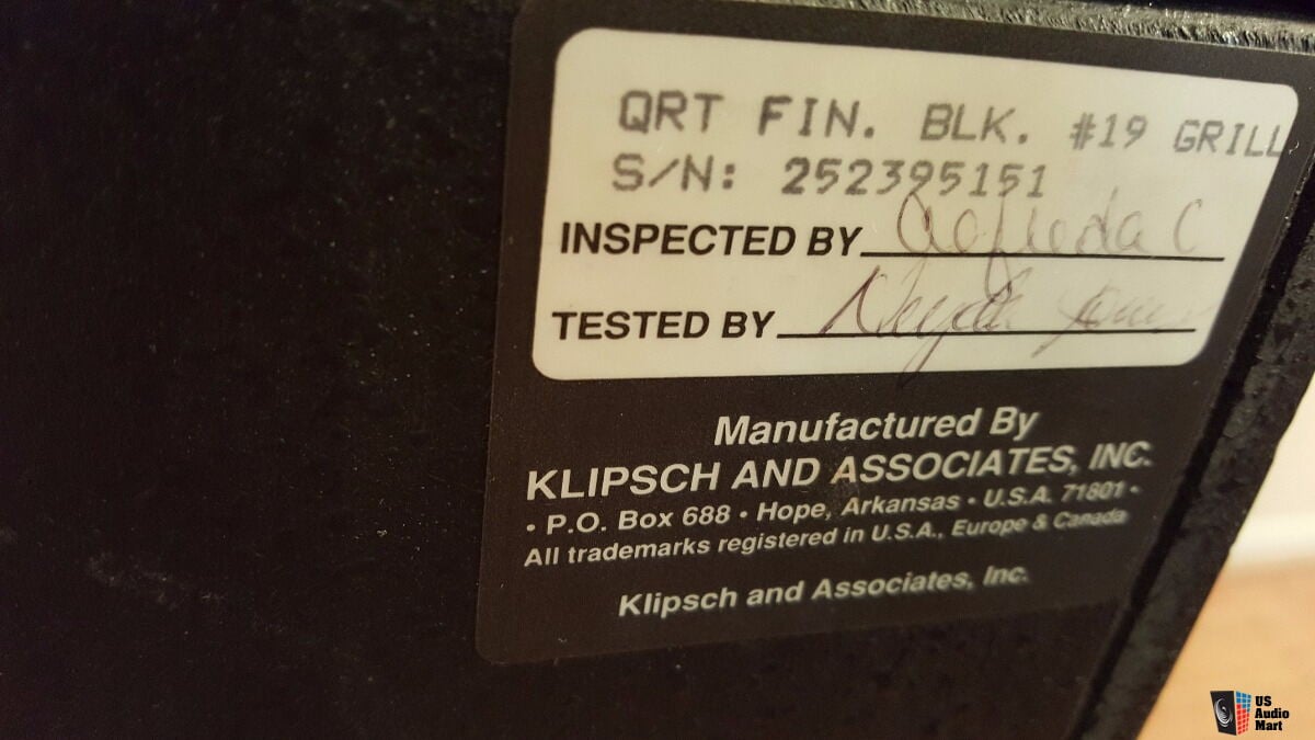 Pair of Klipsch Quartet speakers Photo 1212754 US Audio Mart