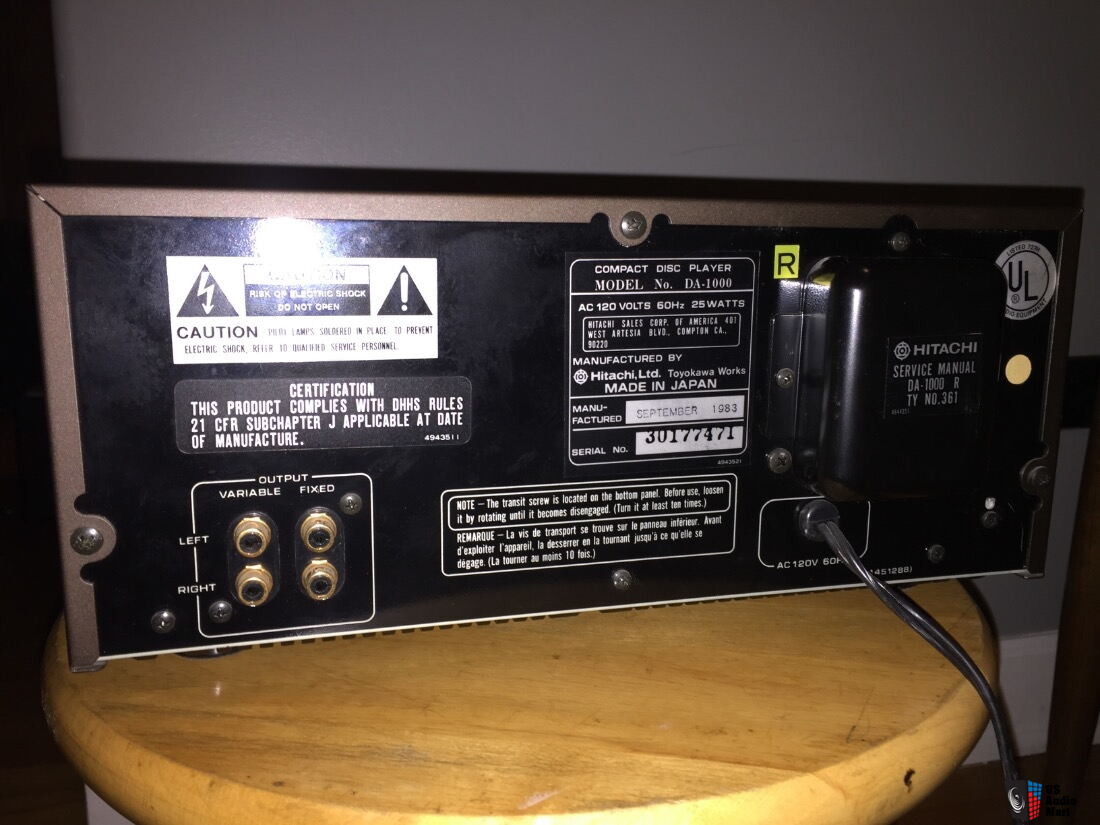 Hitachi DA-1000 - vintage audio laser