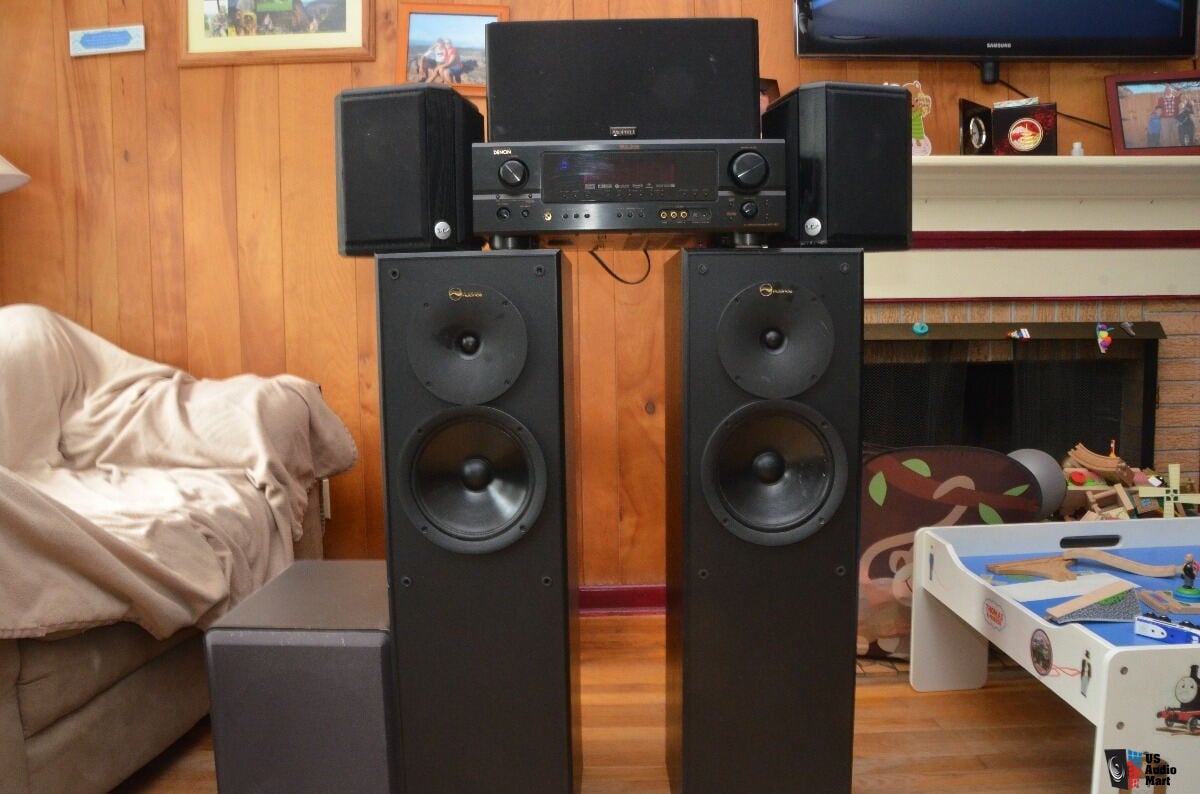 Home theater system for sale Denon Receiver, Speakers, Center, Surround