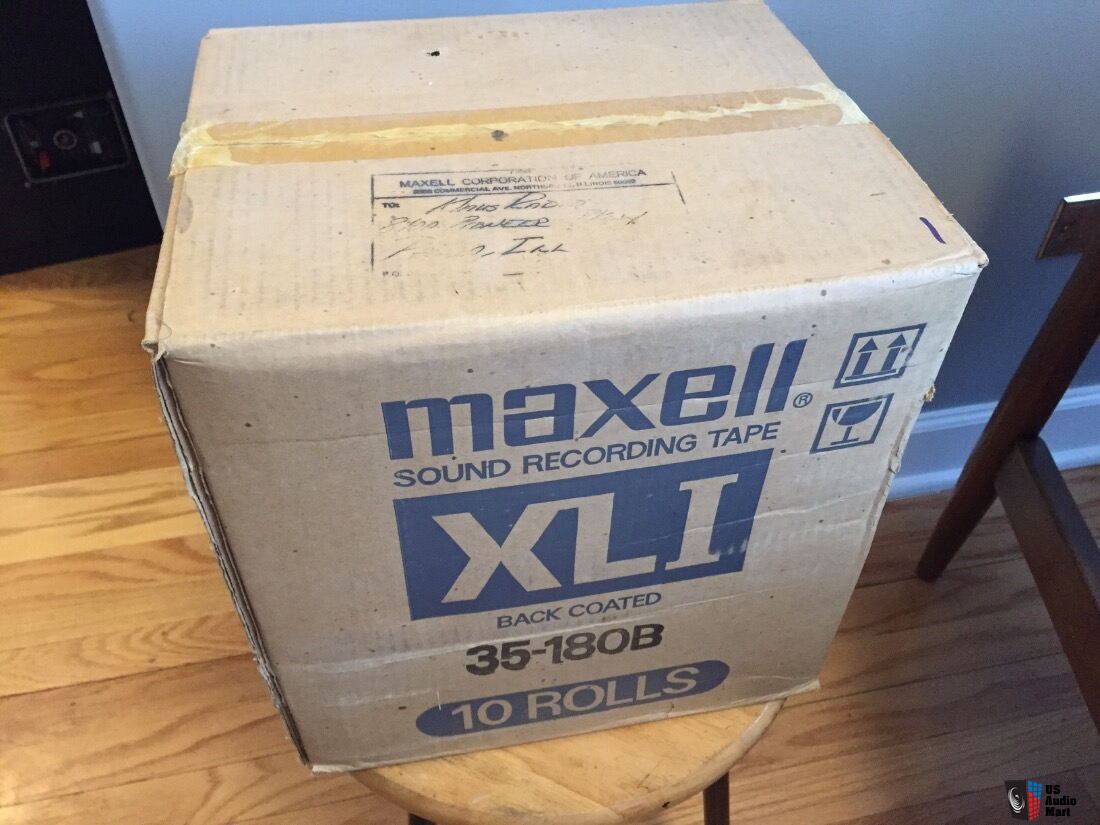 Unused box (10 tapes) Maxell XLI 35-180B reel to reel tapes Photo #1248466  - Canuck Audio Mart