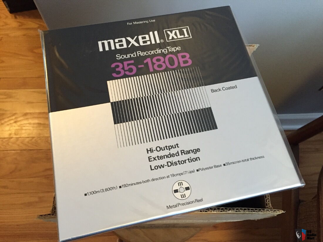 Unused box (10 tapes) Maxell XLI 35-180B reel to reel tapes Photo