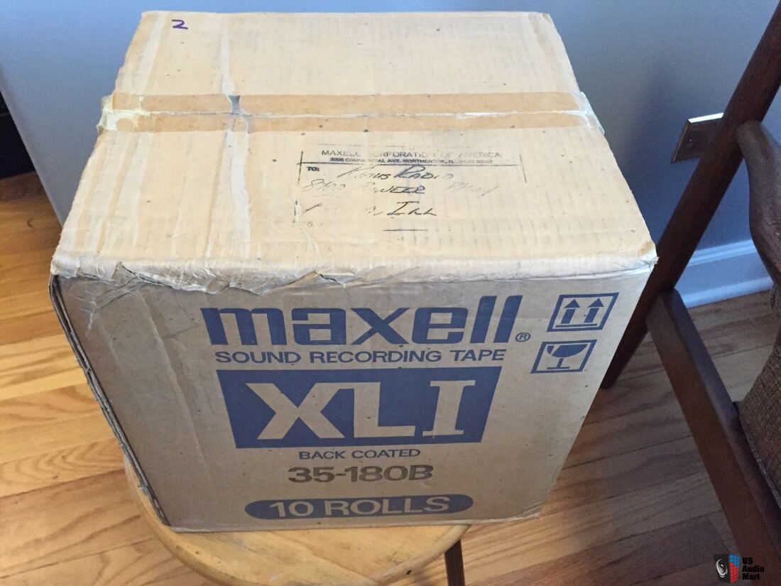 Unused box (10 tapes) Maxell XLI 35-180B reel to reel tapes Photo #1248466  - Canuck Audio Mart