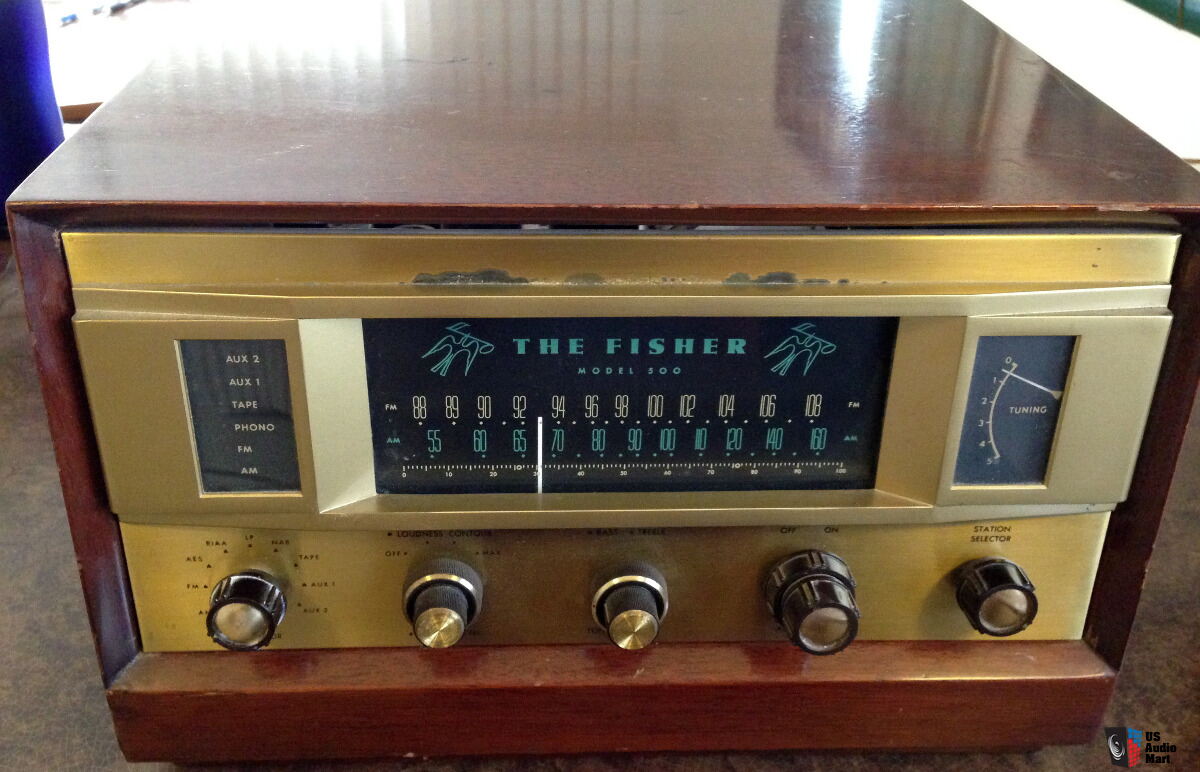 Classic Fisher 500 Vintage Mono Tube AM/FM Hi-Fi Receiver with ...