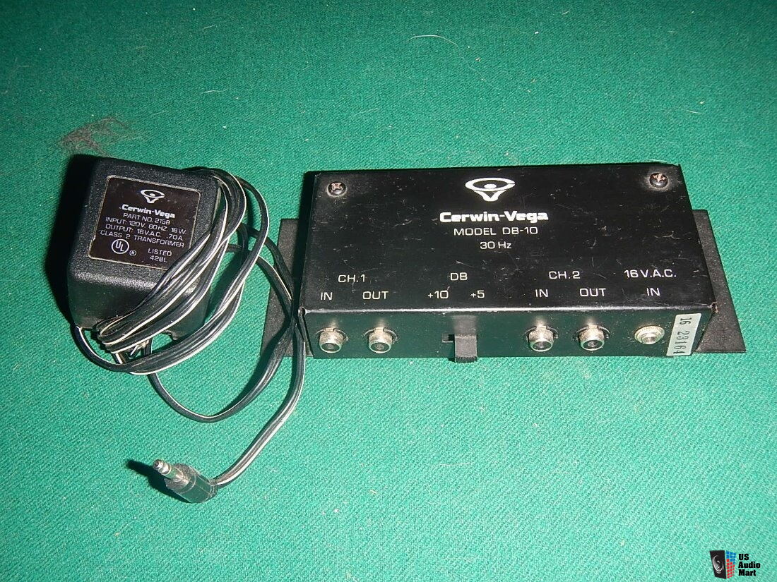 Cerwin-Vega DB-10 Bass Excavator Subsonic Filter with Power Supply