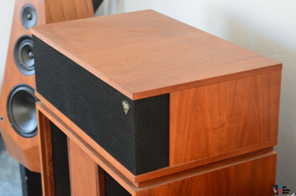 Klipsch Belle Speakers Walnut Oiled Excellent Condition Photo 1301843