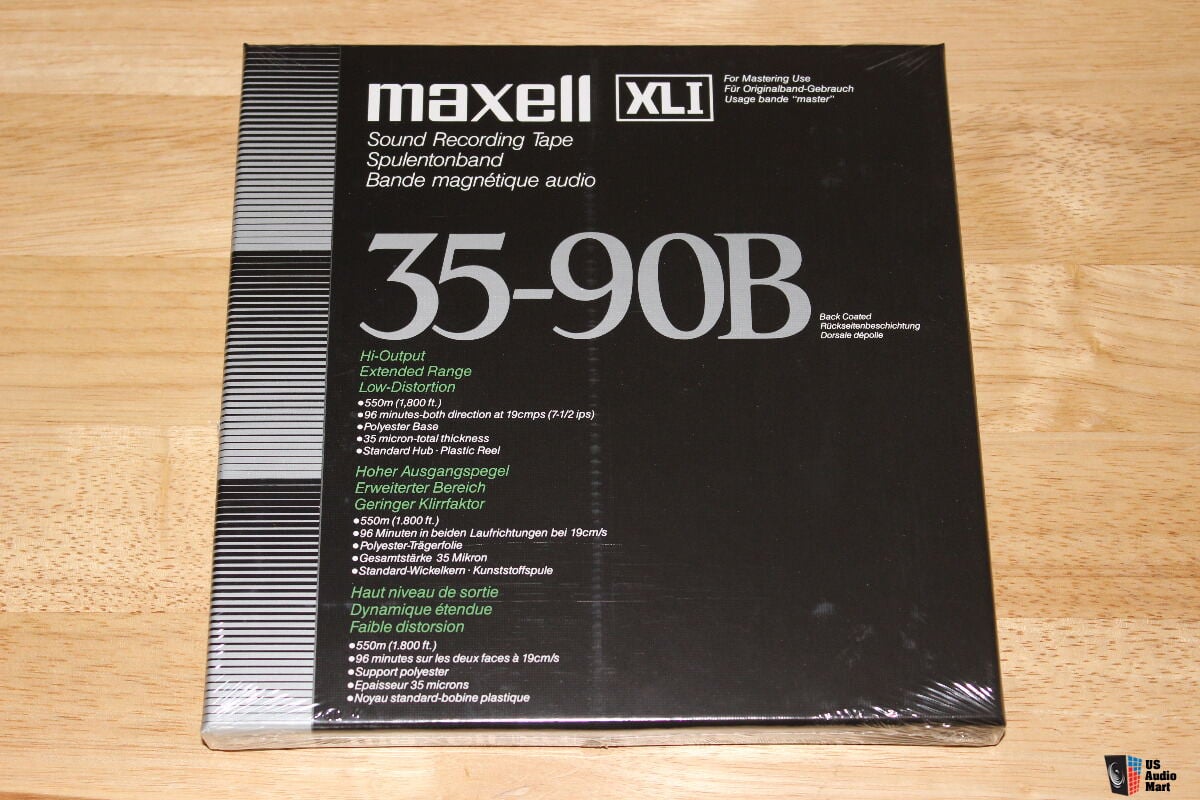 Maxell XLI 35-90B Reel To Reel Tape (New/Sealed) Photo #1324274 - US Audio  Mart