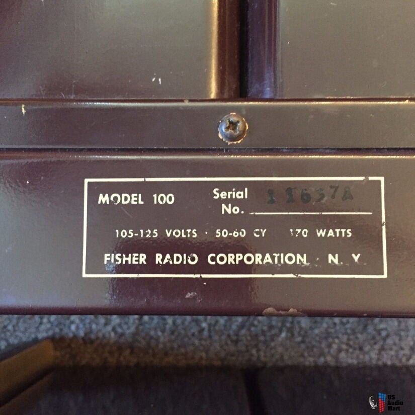 The Fisher Model 100 mono power amps - Working Photo #1324797 - US