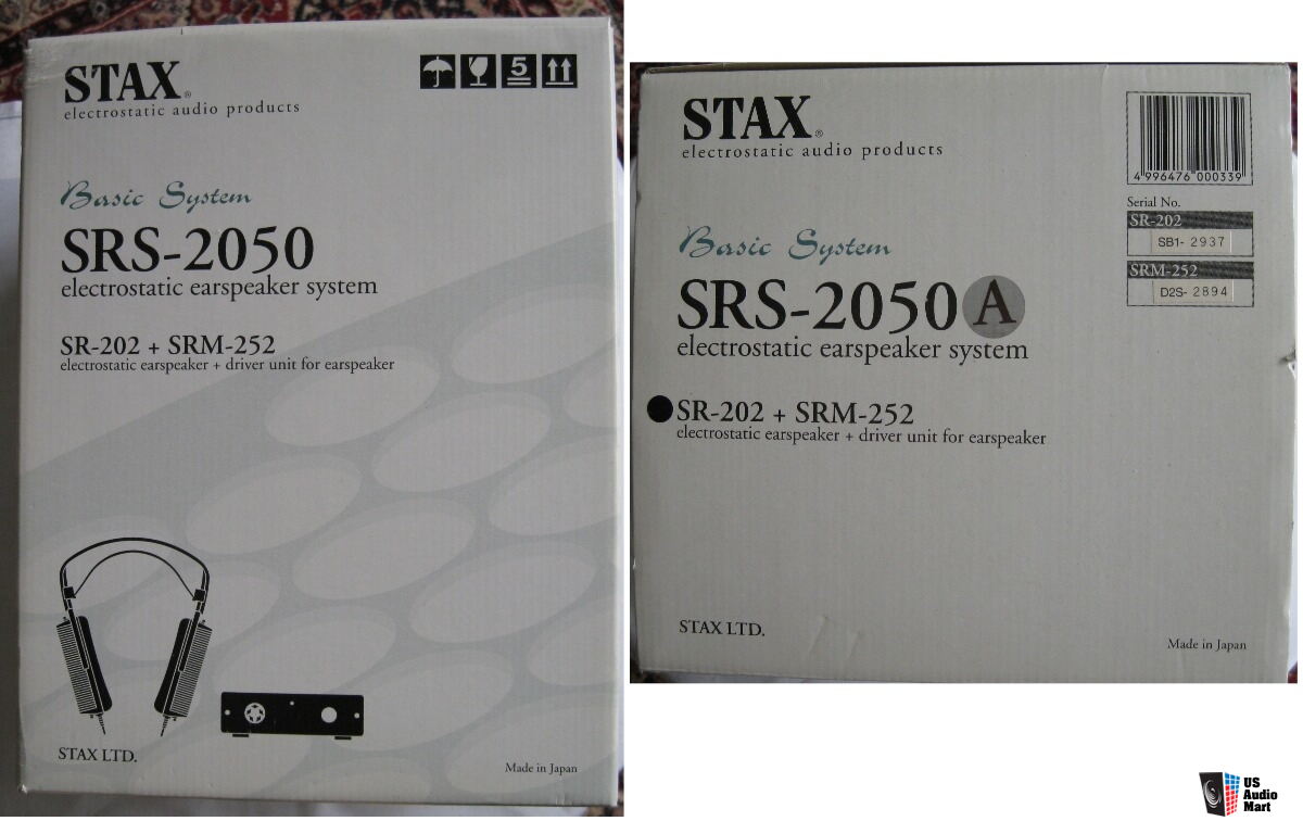 STAX SRS-2050A electrostatic earspeakers and amplifier system