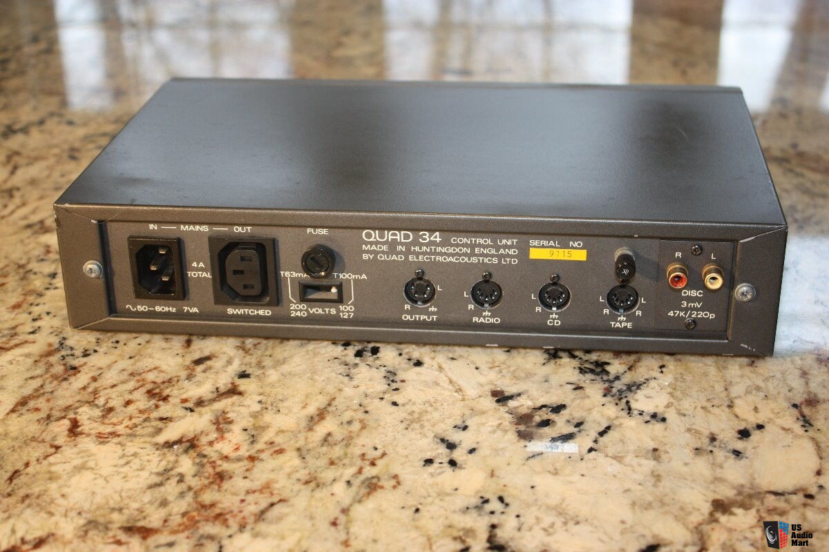 Quad 34 Preamp, Preamplifier for sale. Classic British sound Photo