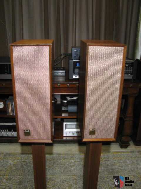 Mint Vintage 1960 Coral BX-8 Bookshelf Speakers / Great for Tube