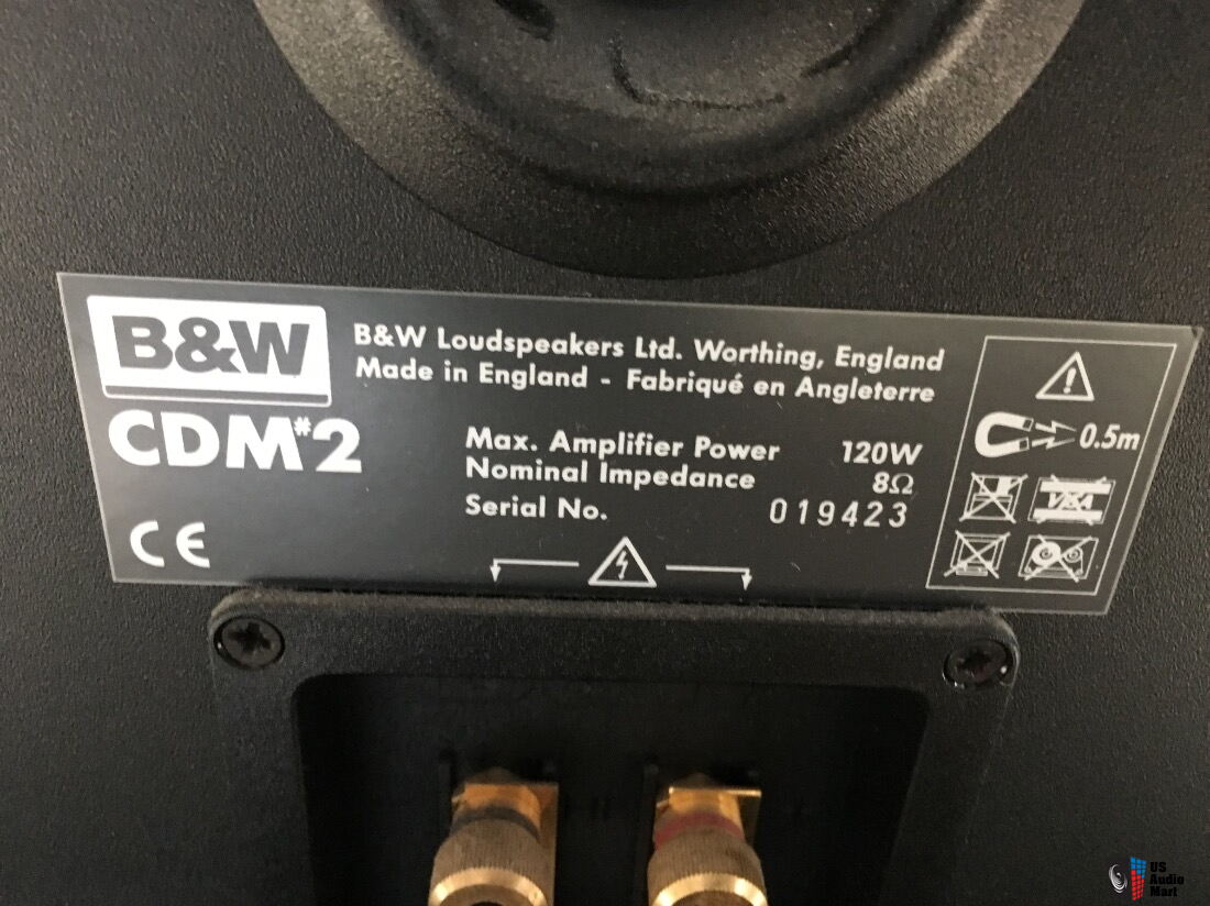 B W CDM2 Rosewood Bookshelf Speakers Pair Photo 1483440 US Audio Mart