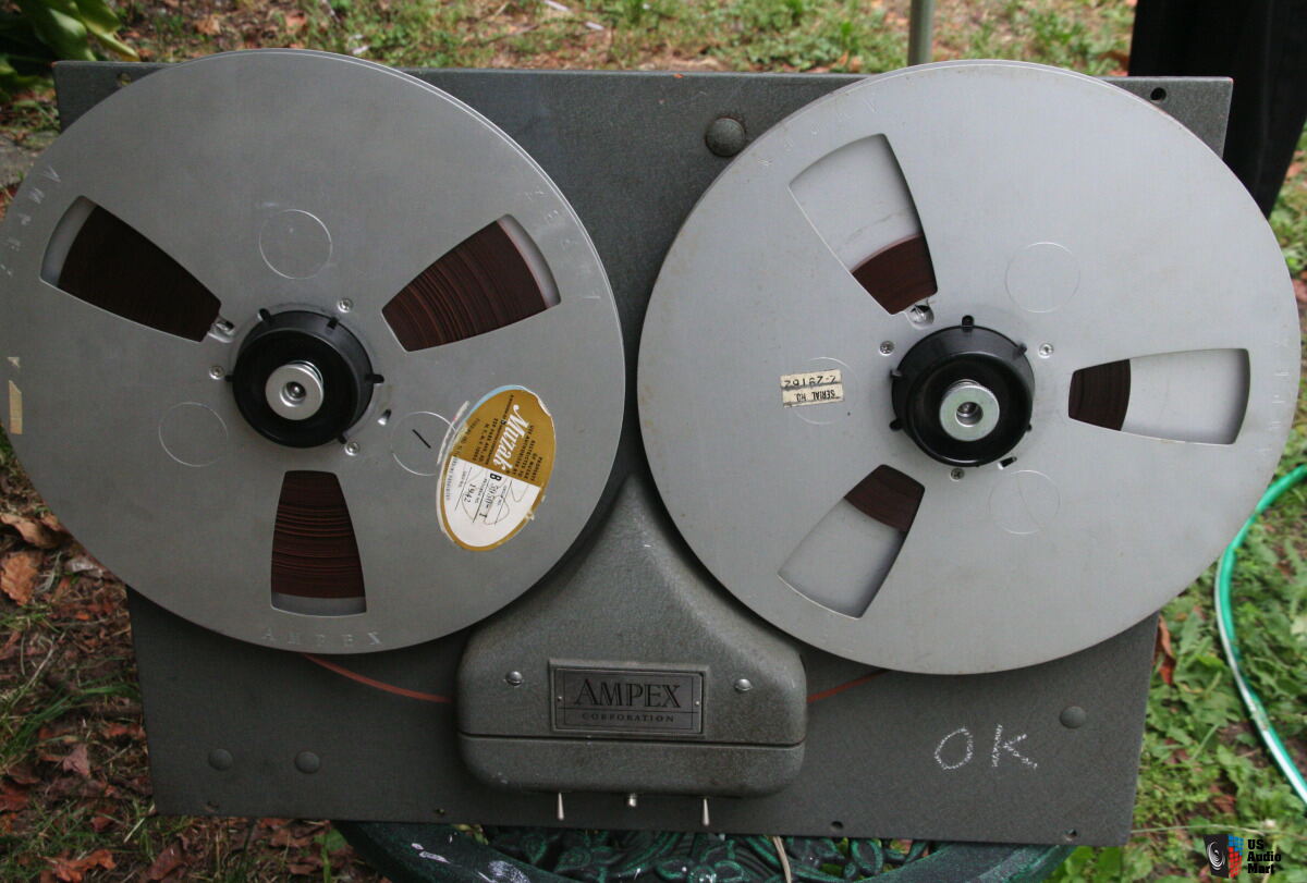 Lot of 3 1950's Ampex 450 Playback Reel to Reel Tape Decks with