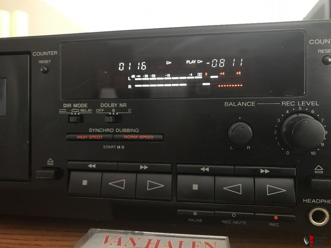 1993 SONY TC-WR590 Dual Cassette Tape Deck Japan Made 