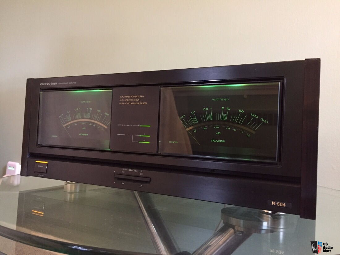 Onkyo Integra M504 Stereo Power Amplifier + Manual LOOK !!!