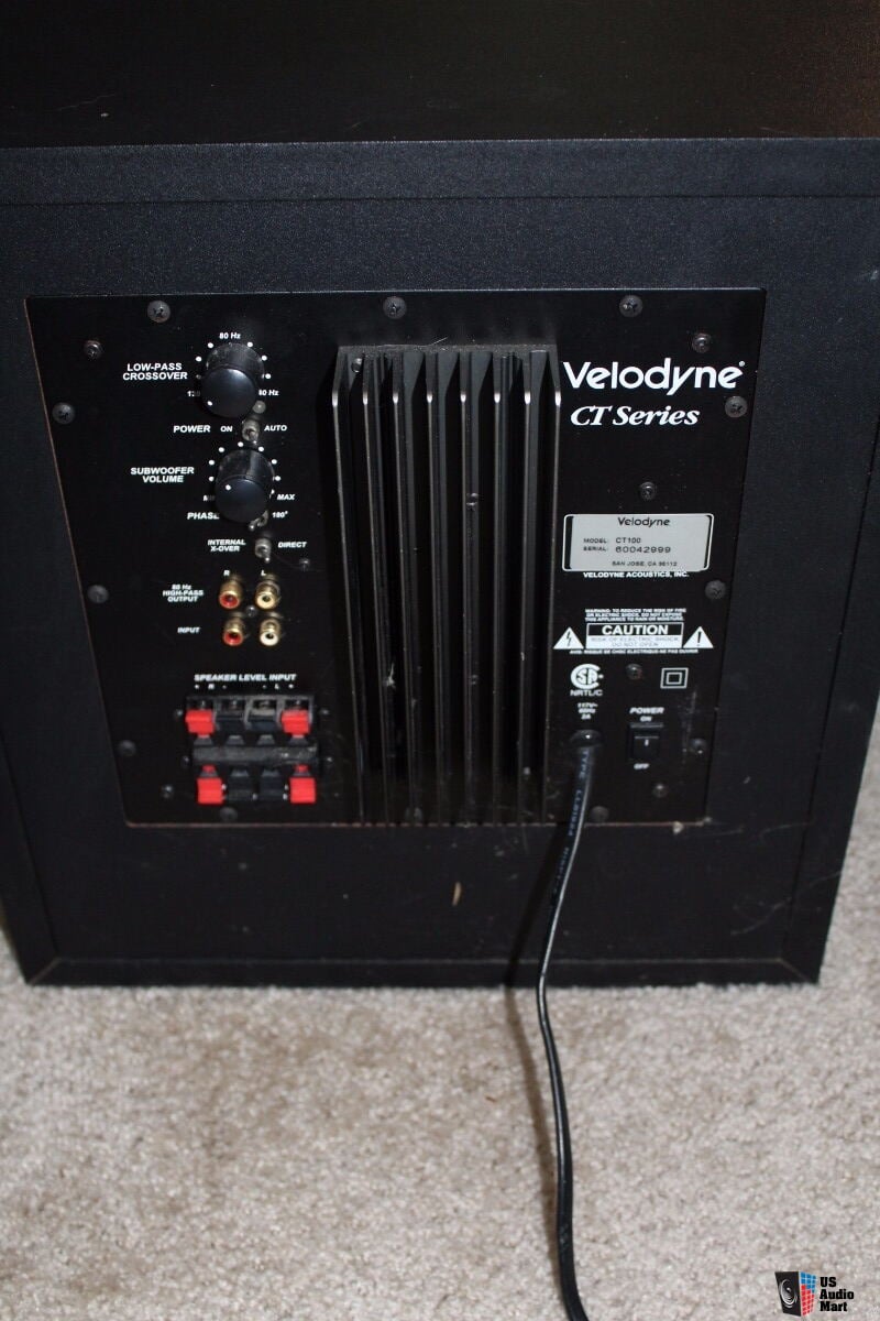 velodyne ct 100 subwoofer