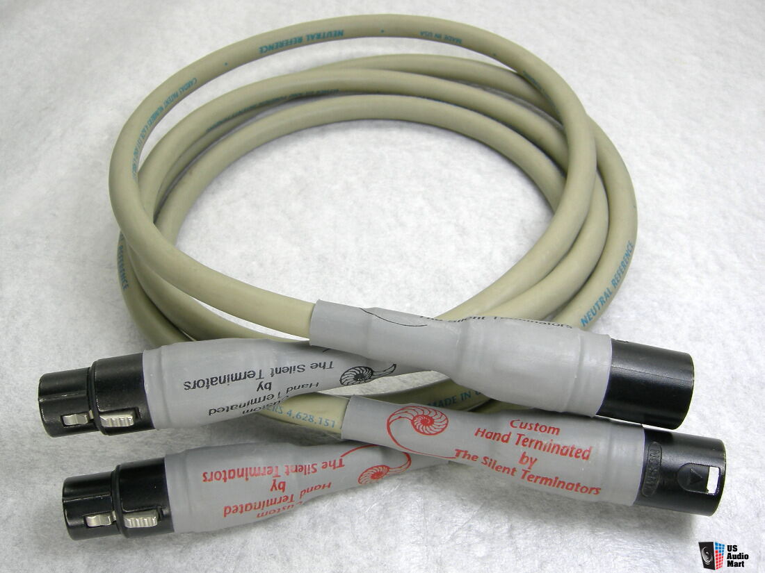 Cardas Neutral Reference Cables (2), Balanced XLR Connectors, 1m