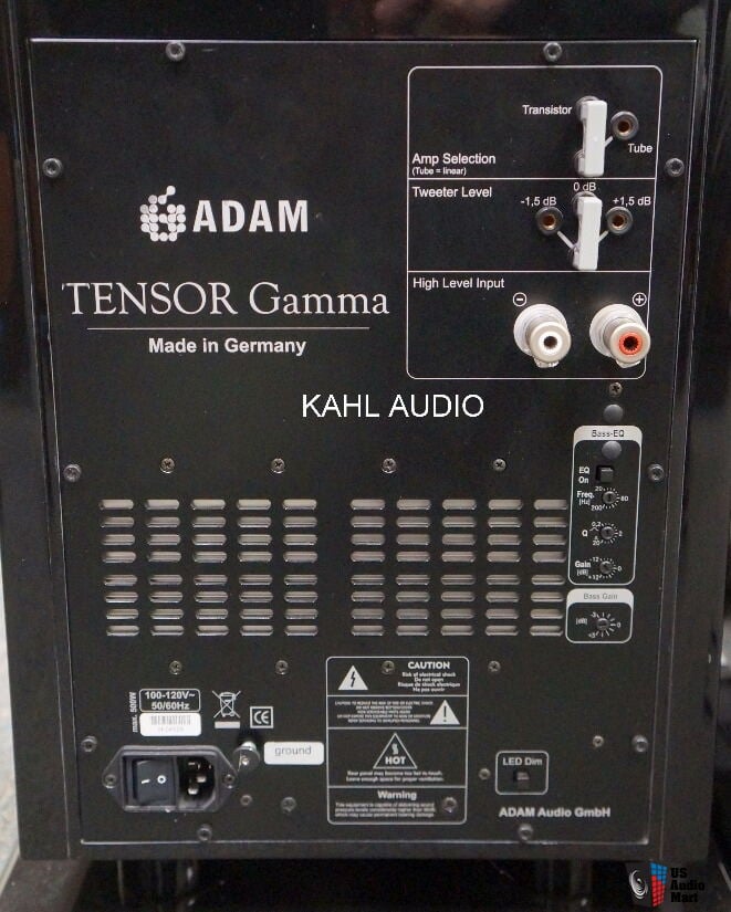 Adam Audio TENSOR Gamma semi-active speakers. German precision sound! $17,000 MSRP