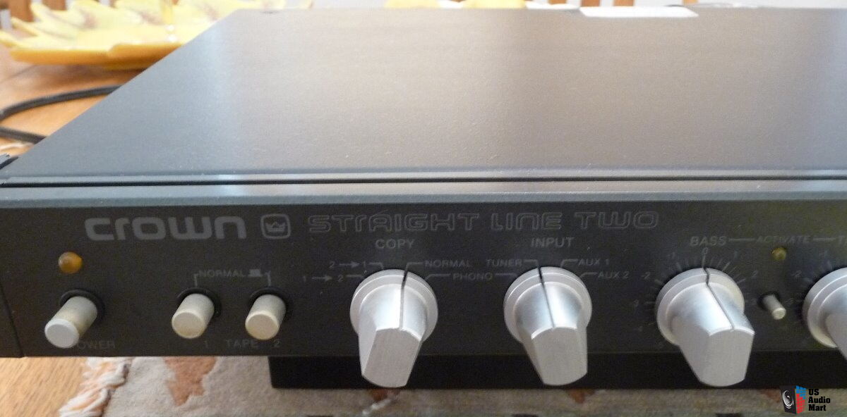 Crown SL-2 Straight Line Two preamp Amplifier amp Black Photo