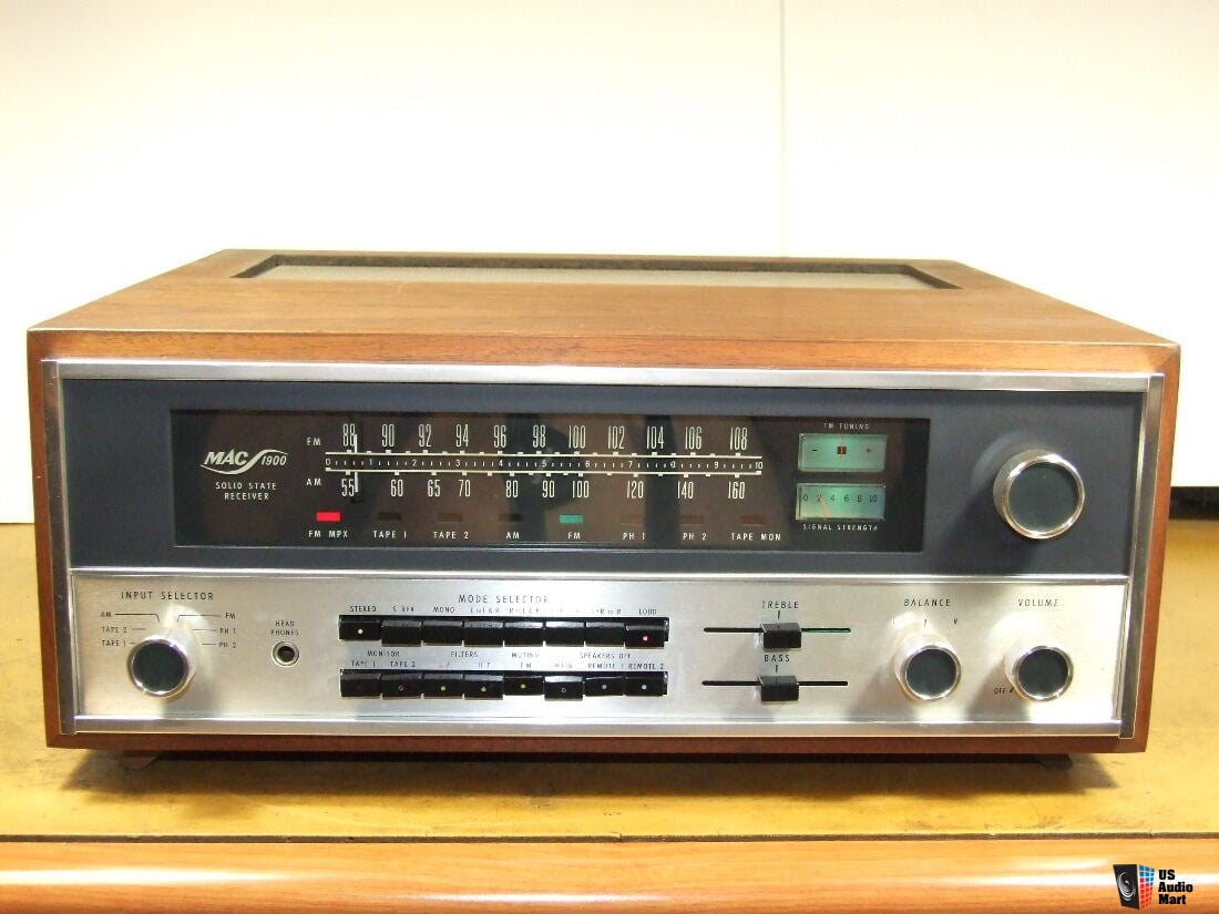 Mcintosh Mac 1900 Stereo Receiver With Wood Cabinet And All