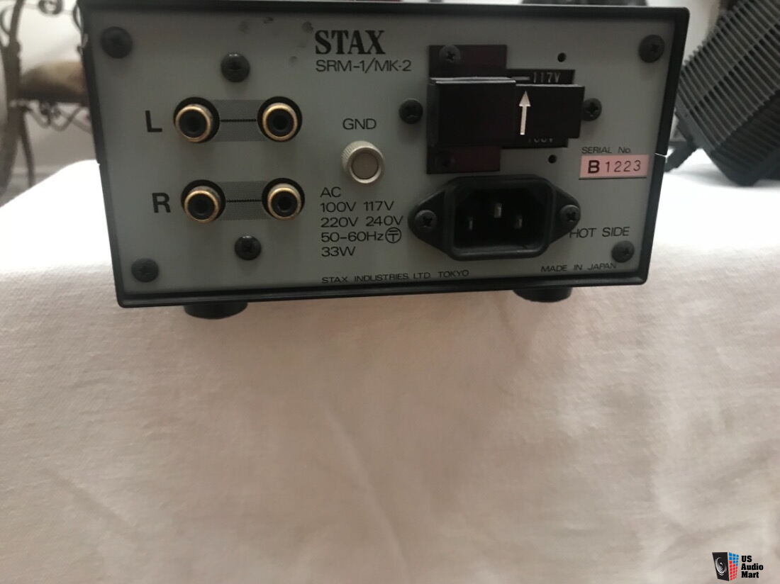 STAX SRM-1 MK2 Amplifier & STAX SR-A Professional Electrostatic ...