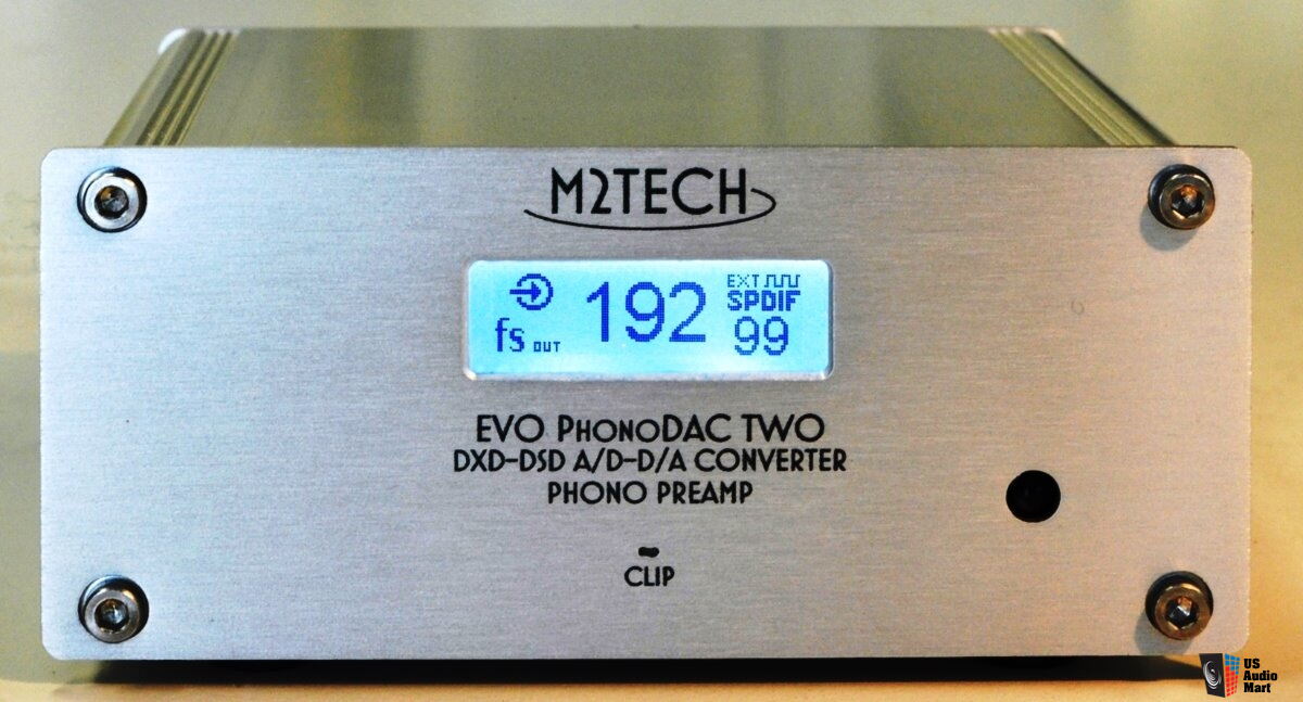 M2Tech EVO PhonoDAC TWO MM/MC adjustable Phono Preamp/32bit DXD ADC/DAC with Remote 