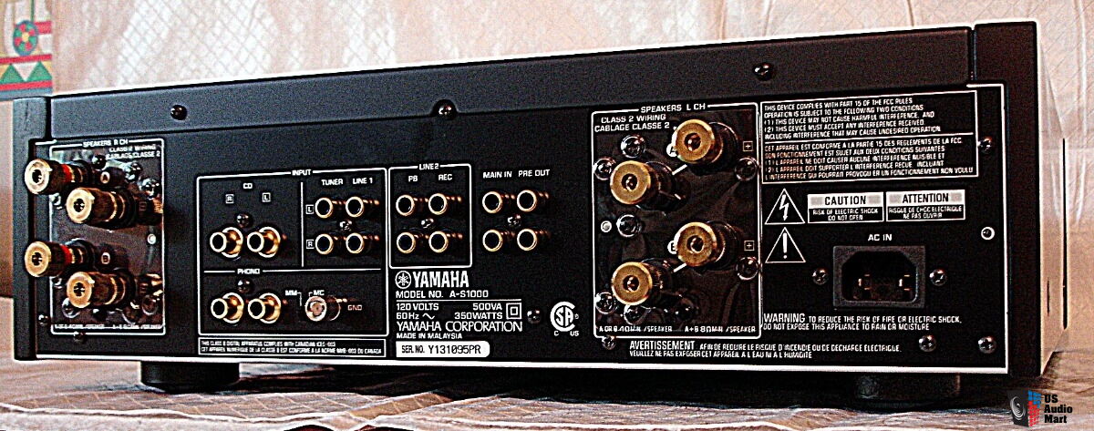 Yamaha A-S1000 Black As New. MM/MC phono-pre. No DAC Photo