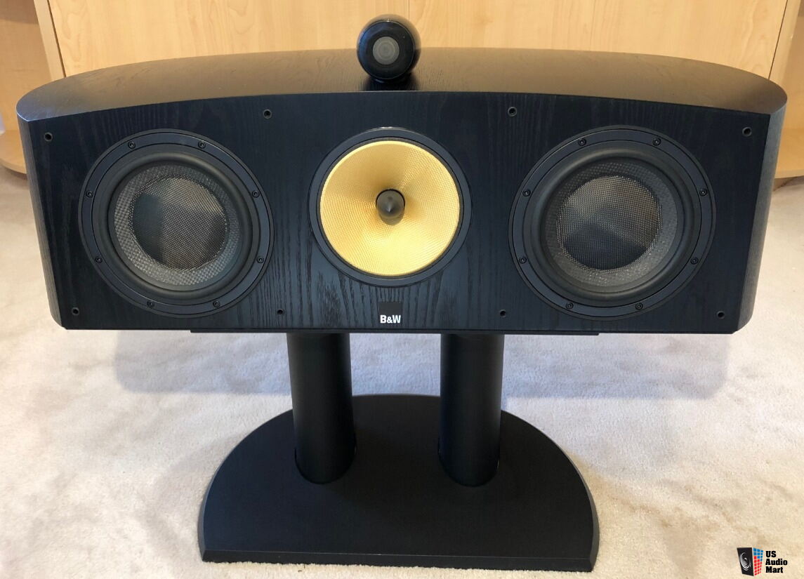 B&W (Bowers & Wilkins) HTM2D Center Channel Speaker + Stand; Black Ash ...