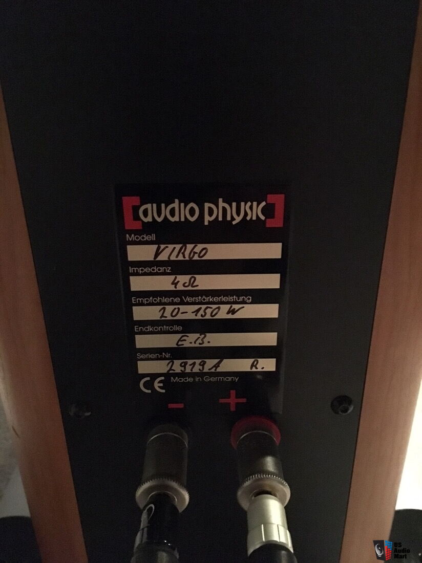 Audio Physic Virgo 3 Speakers Photo #2046796 - US Audio Mart