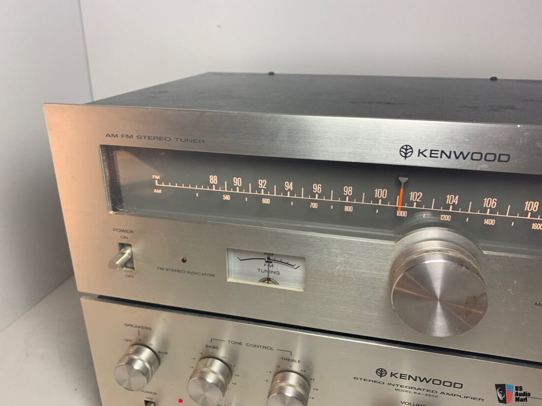 1977 Kenwood KA-3500 KT-5300 Silver Face vintage stereo integrated