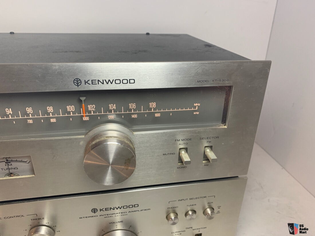 1977 Kenwood KA-3500 KT-5300 Silver Face vintage stereo integrated