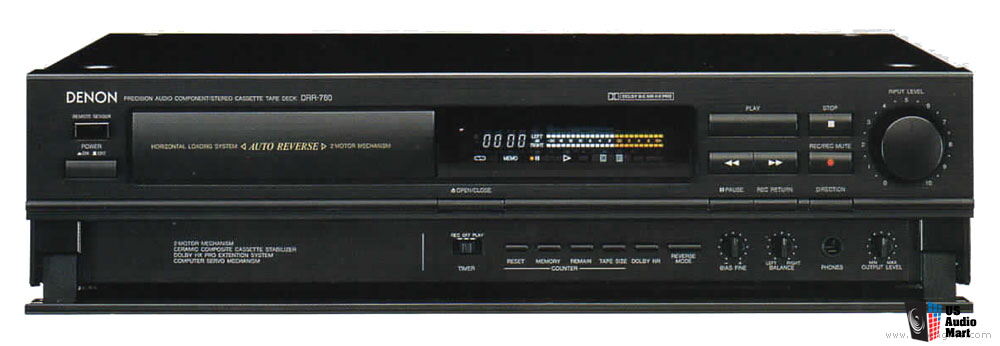 Denon DRR-780 Horizontal cassette tape deck.made in Japan