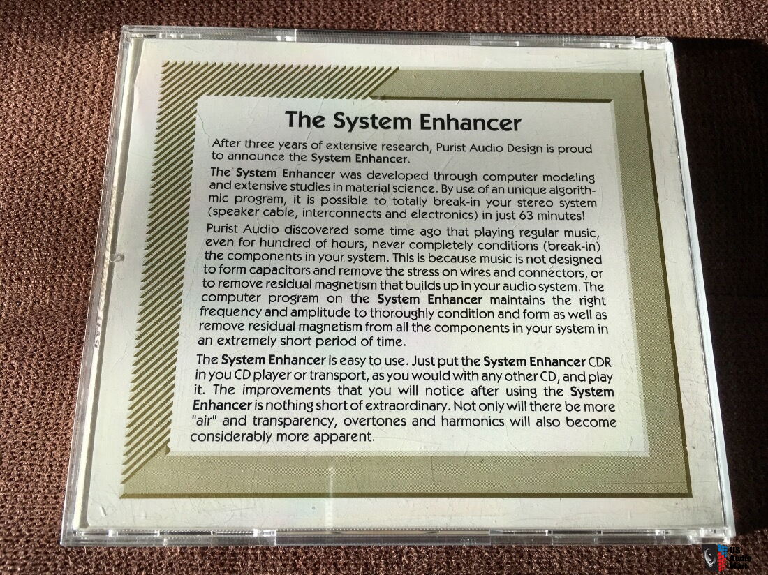 System Enhancer - Break In Audio Disc for CD For Sale - US Audio Mart