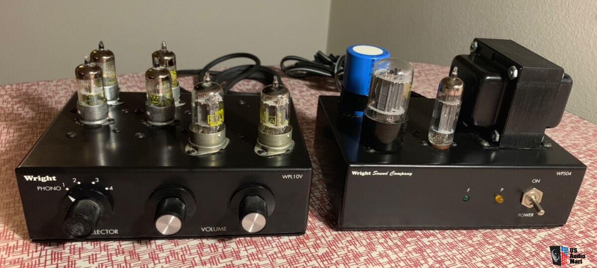 Wright Sound Company WPL10V Phono line Preamplifier With A WPS04 Power 