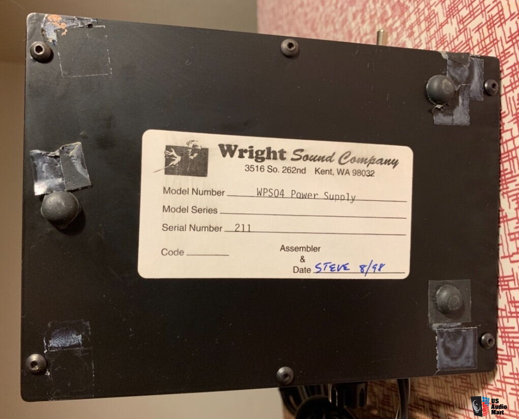 Wright Sound Company WPL10V Phono line Preamplifier With A WPS04 Power 