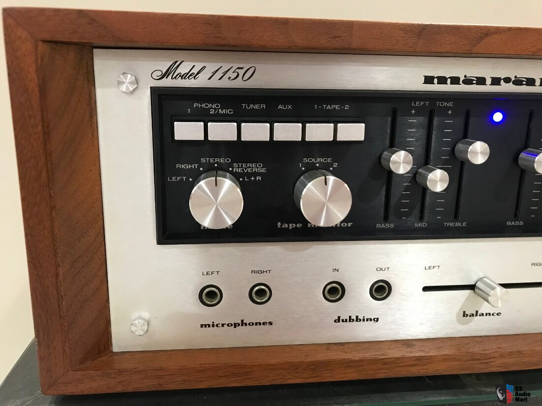 Marantz 1150 Integrated Amplifier and WC-1 Cabinet, Serviced