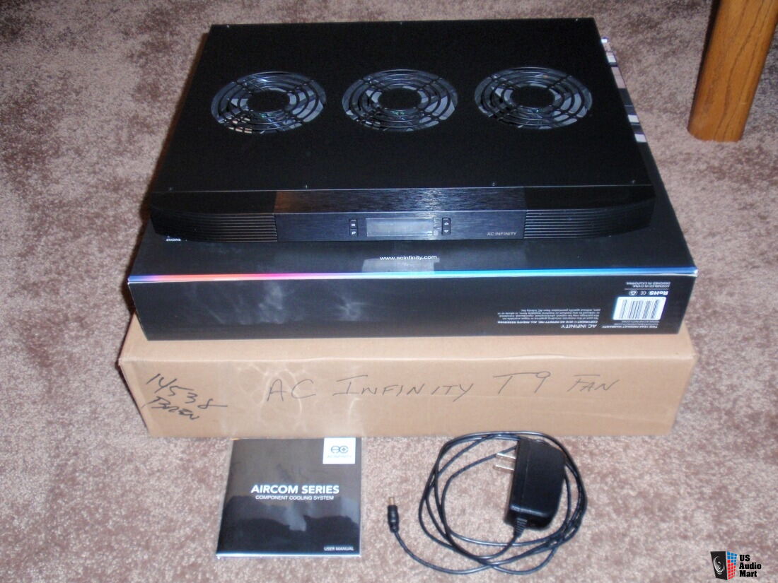 AC Infinity AIRCOM T9, Receiver and AV Component Top Exhaust Cooling Fan - 3/22/2019 For Sale - US