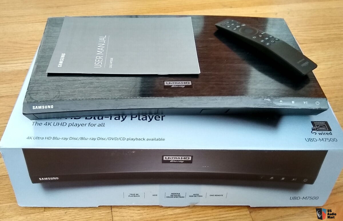 Samsung Ubd M7500 4k Uhd Networked Blu Ray Player In Box With Remote Manual Photo Canuck Audio Mart